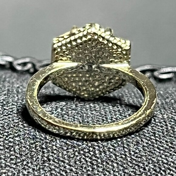 KENDRA SCOTT Kylie Hexagon Gold Druzy Ring Size 4.5 - Picture 8 of 8
